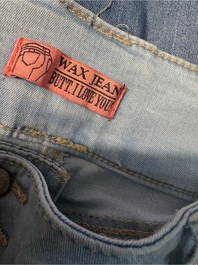 Wax Jean Light Blue Women’s Jeans with 'Butt I Love You' Label
